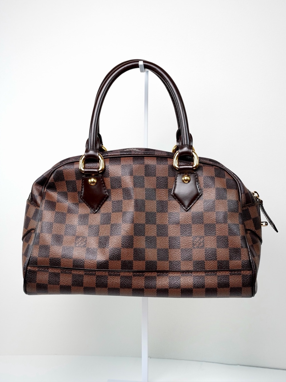 Louis Vuitton Duomo Damier Ebene Top Handle Bag Vintage Discontinued 2010